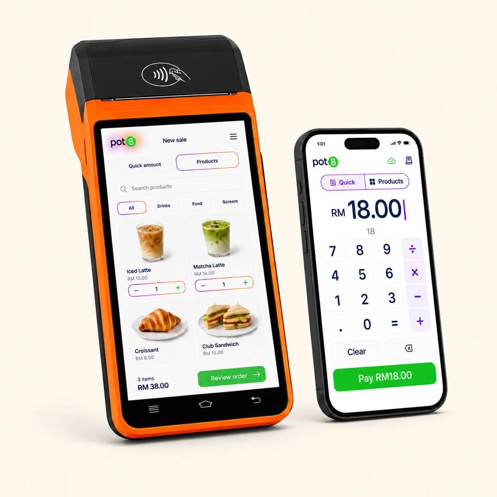 Orange POTG payment terminal and companion POTG mobile phone
